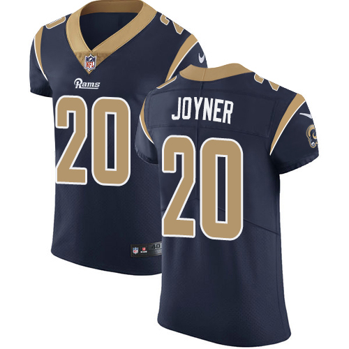 Nike Rams #20 Lamarcus Joyner Navy Blue Team Color Men's Stitched NFL Vapor Untouchable Elite Jersey - Click Image to Close